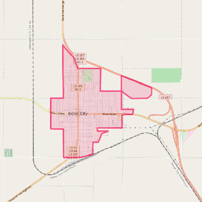 Map of Boise City