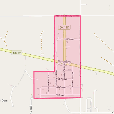 Map of Bradley