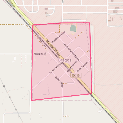 Map of Braggs