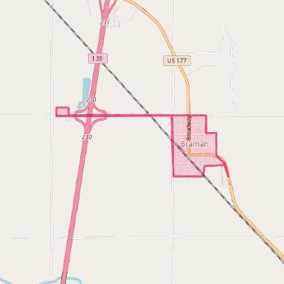 Map of Braman