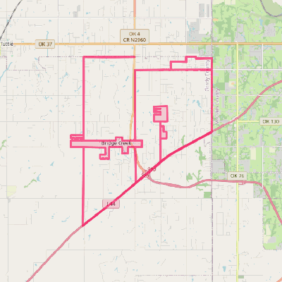 Map of Bridge Creek