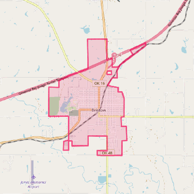 Map of Bristow