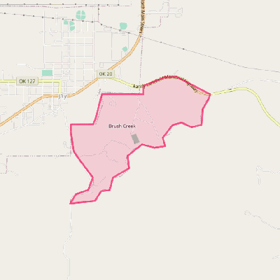 Map of Brush Creek