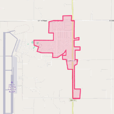 Map of Burns Flat