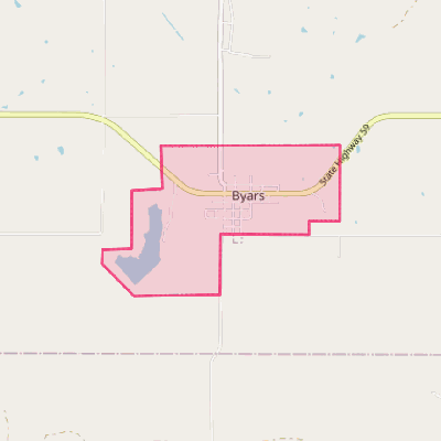 Map of Byars