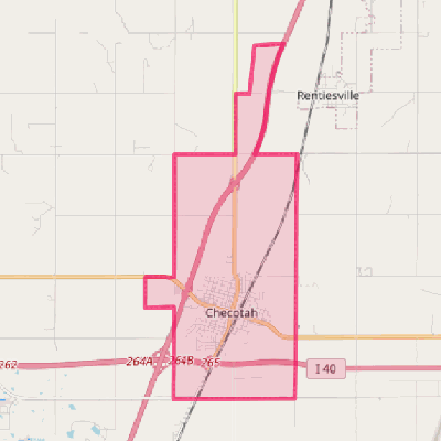 Map of Checotah