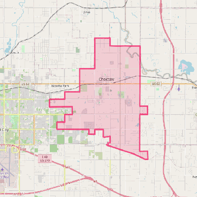 Map of Choctaw