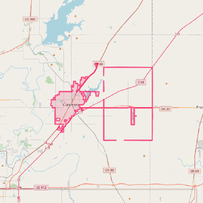 Map of Claremore