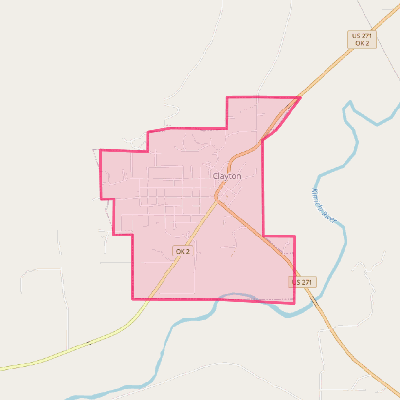 Map of Clayton