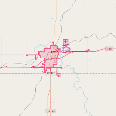 Map of Clinton