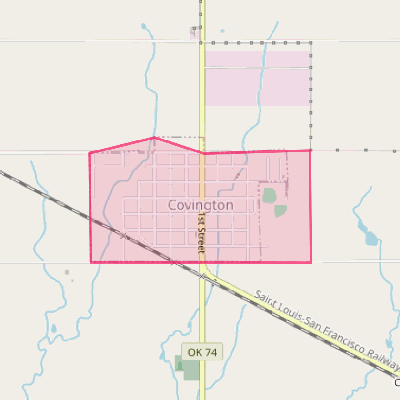 Map of Covington