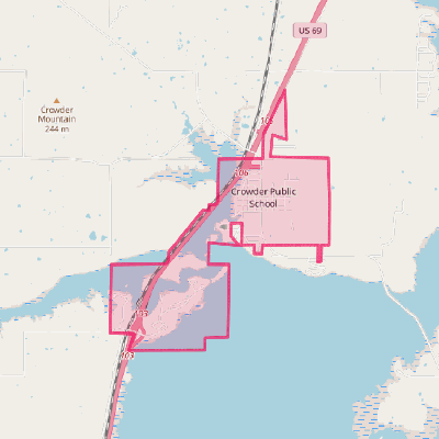 Map of Crowder