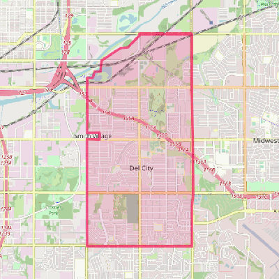 Map of Del City