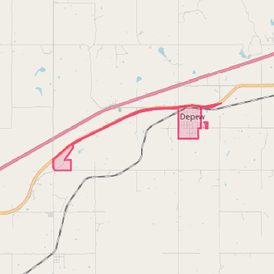 Map of Depew