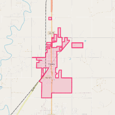 Map of Dewey