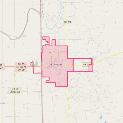 Map of Drumright