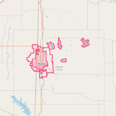 Map of Duncan