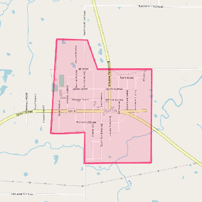 Map of Dustin