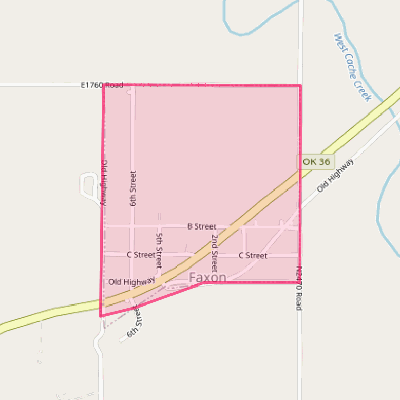 Map of Faxon