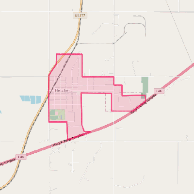 Map of Fletcher