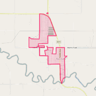 Map of Fort Cobb