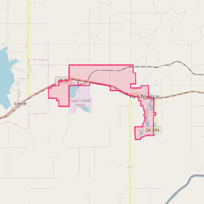 Map of Fort Towson