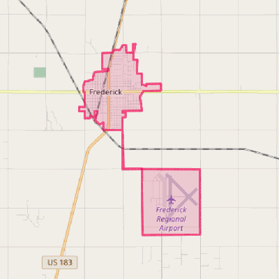 Map of Frederick