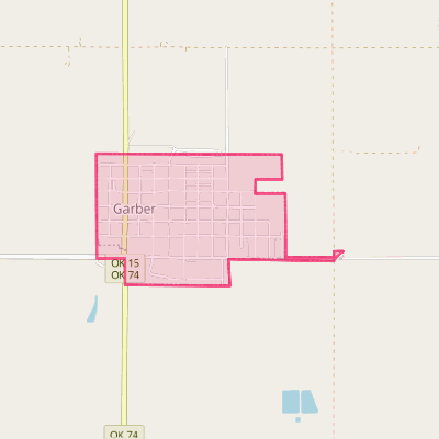 Map of Garber