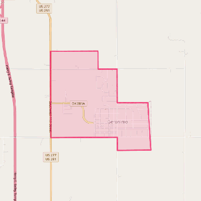 Map of Geronimo