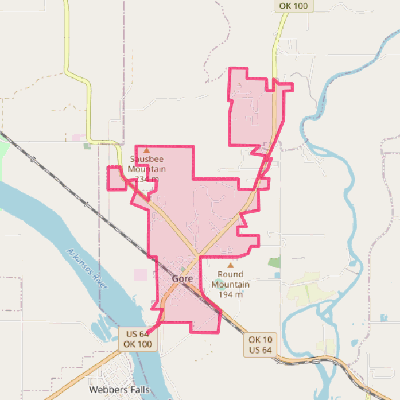 Map of Gore