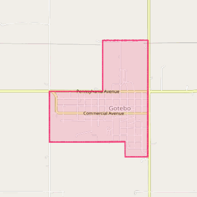 Map of Gotebo