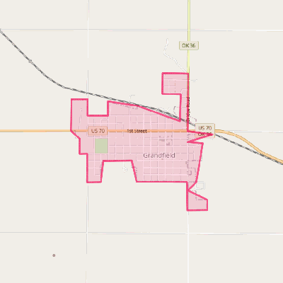 Map of Grandfield