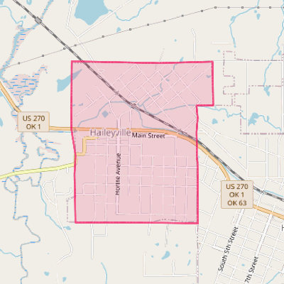 Map of Haileyville