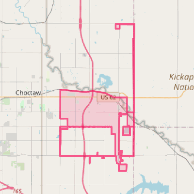 Map of Harrah