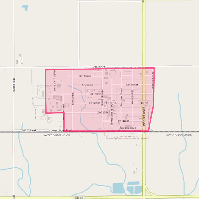 Map of Helena