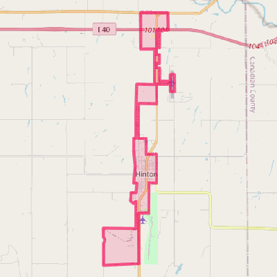 Map of Hinton