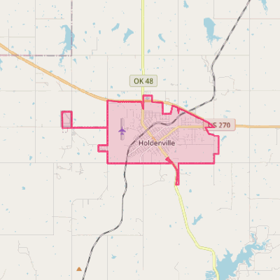 Map of Holdenville