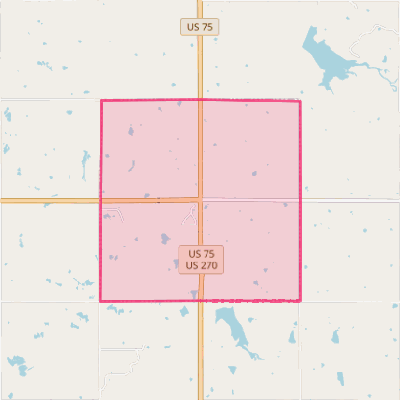 Map of Horntown