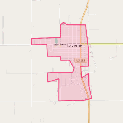 Map of Laverne