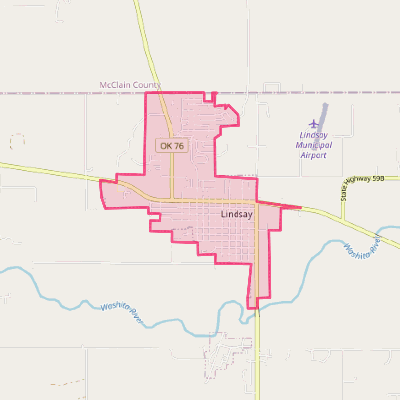 Map of Lindsay