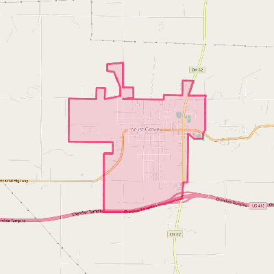 Map of Locust Grove