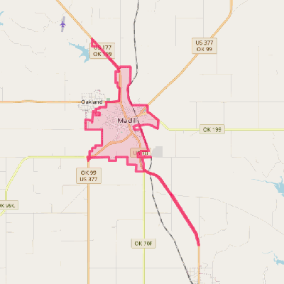 Map of Madill