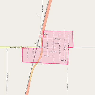 Map of Manitou