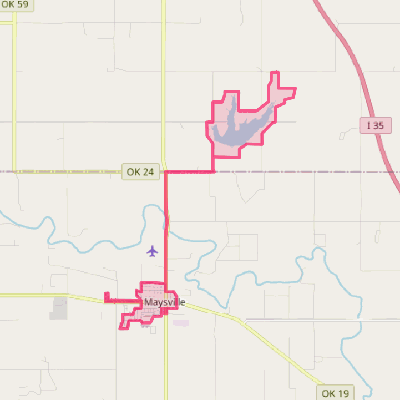 Map of Maysville