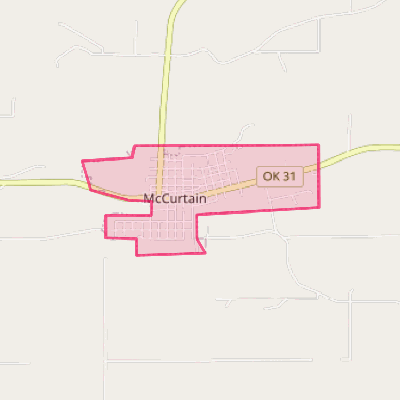 Map of McCurtain