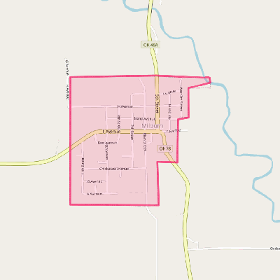 Map of Milburn