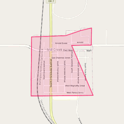 Map of Mill Creek