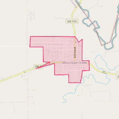 Map of Mountain View