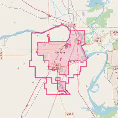 Map of Muskogee