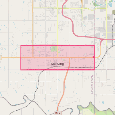 Map of Mustang